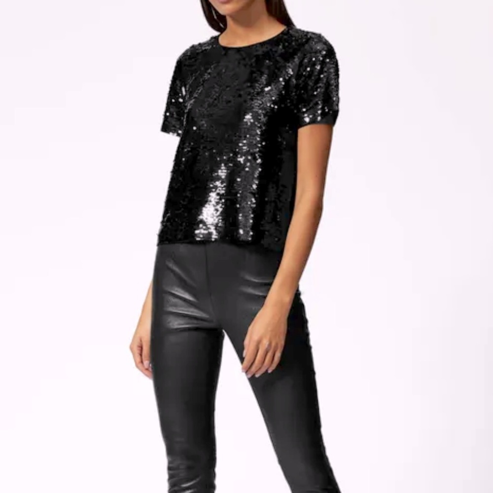 Micheal kors sequined oversized crop top